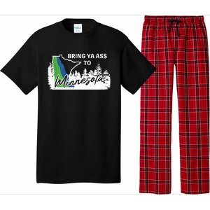 Bring Ya Ass To Minnesota Funny Minnesota Anthony Pajama Set