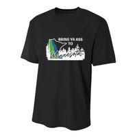 Bring Ya Ass To Minnesota Funny Minnesota Anthony Youth Performance Sprint T-Shirt