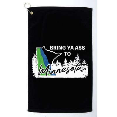 Bring Ya Ass To Minnesota Funny Minnesota Anthony Golf Towel
