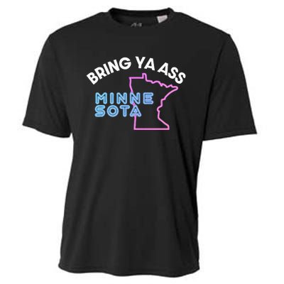 Bring Ya Ass To Minnesota Cooling Performance Crew T-Shirt