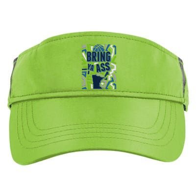 Bring Ya Ass To Minnesota Basketball Sports Fan Adult Drive Performance Visor