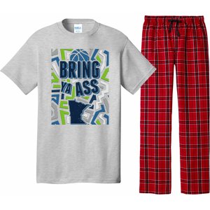 Bring Ya Ass To Minnesota Basketball Sports Fan Pajama Set