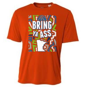 Bring Ya Ass To Minnesota Basketball Sports Fan Cooling Performance Crew T-Shirt