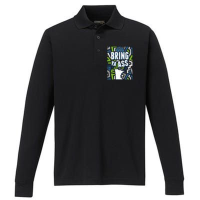 Bring Ya Ass To Minnesota Basketball Sports Fan Performance Long Sleeve Polo