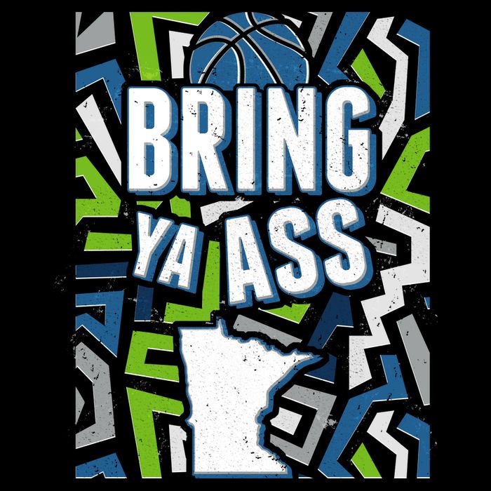 Bring Ya Ass To Minnesota Basketball Sports Fan Button