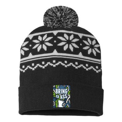 Bring Ya Ass To Minnesota Basketball Sports Fan USA-Made Snowflake Beanie