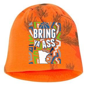 Bring Ya Ass To Minnesota Basketball Sports Fan Kati - Camo Knit Beanie