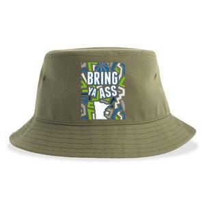 Bring Ya Ass To Minnesota Basketball Sports Fan Sustainable Bucket Hat