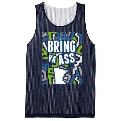 Bring Ya Ass To Minnesota Basketball Sports Fan Mesh Reversible Basketball Jersey Tank