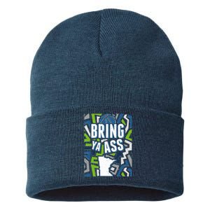 Bring Ya Ass To Minnesota Basketball Sports Fan Sustainable Knit Beanie