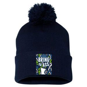 Bring Ya Ass To Minnesota Basketball Sports Fan Pom Pom 12in Knit Beanie