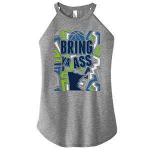 Bring Ya Ass To Minnesota Basketball Sports Fan Women’s Perfect Tri Rocker Tank