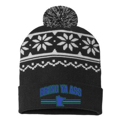 Bring Ya Ass To Minnesota USA-Made Snowflake Beanie