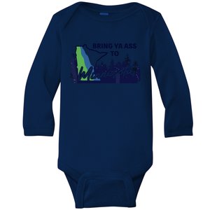 Bring Ya Ass To Minnesota Baby Long Sleeve Bodysuit