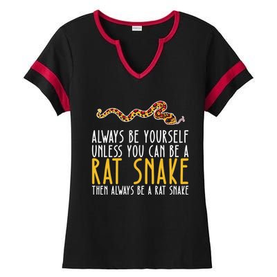 Be Yourself Always And Be A Rat Snake Gift Ladies Halftime Notch Neck Tee