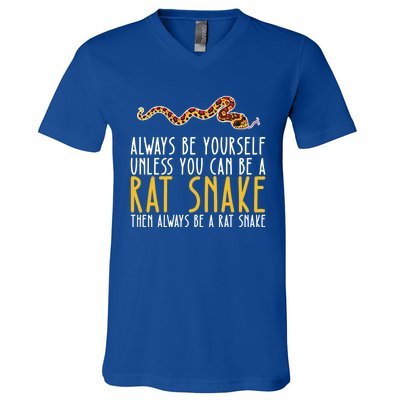 Be Yourself Always And Be A Rat Snake Gift V-Neck T-Shirt