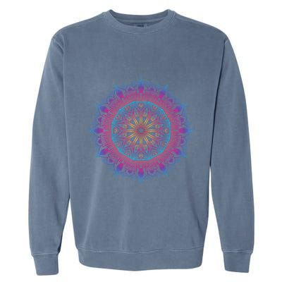 Boho Yoga Art Spiritual Meditation Garment-Dyed Sweatshirt