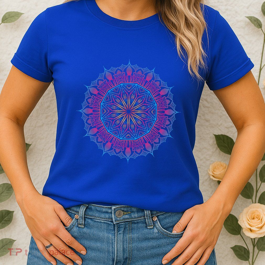 Boho Yoga Art Spiritual Meditation Womens T-Shirt