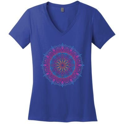 Boho Yoga Art Spiritual Meditation Women's V-Neck T-Shirt