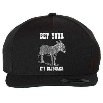 Bet Your Ass ItS Bluegrass Music Wool Snapback Cap