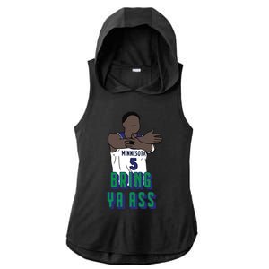 Bring Ya Ass Ladies PosiCharge Tri-Blend Wicking Draft Hoodie Tank