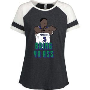 Bring Ya Ass Enza Ladies Jersey Colorblock Tee