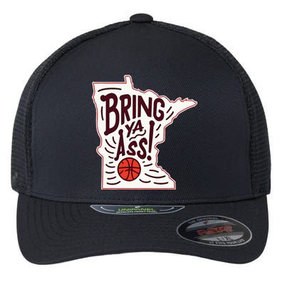 Bring Ya Ass To Mn Flexfit Unipanel Trucker Cap