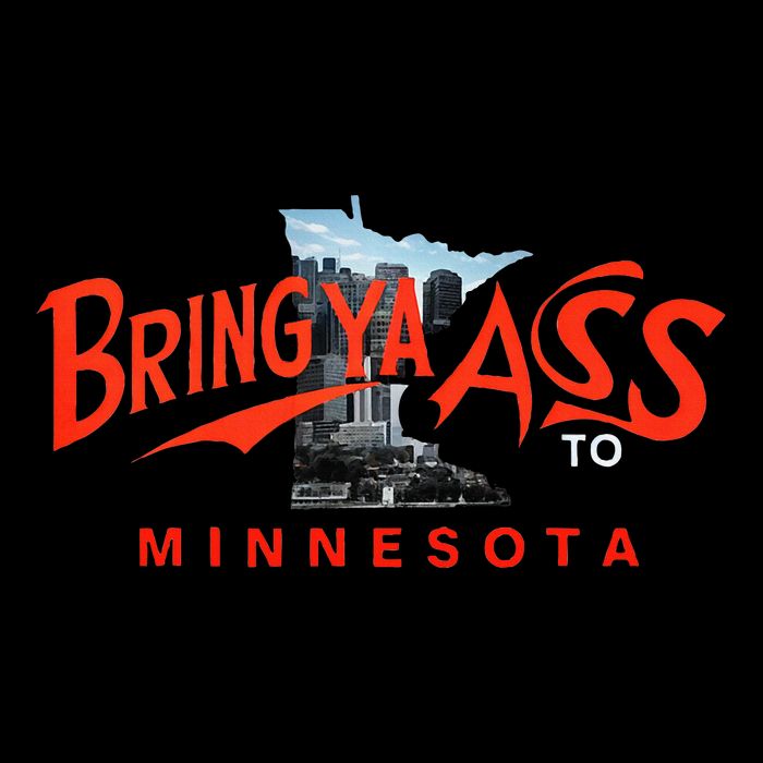 Bring Ya Ass To Minnesota Cropped Pullover Crew