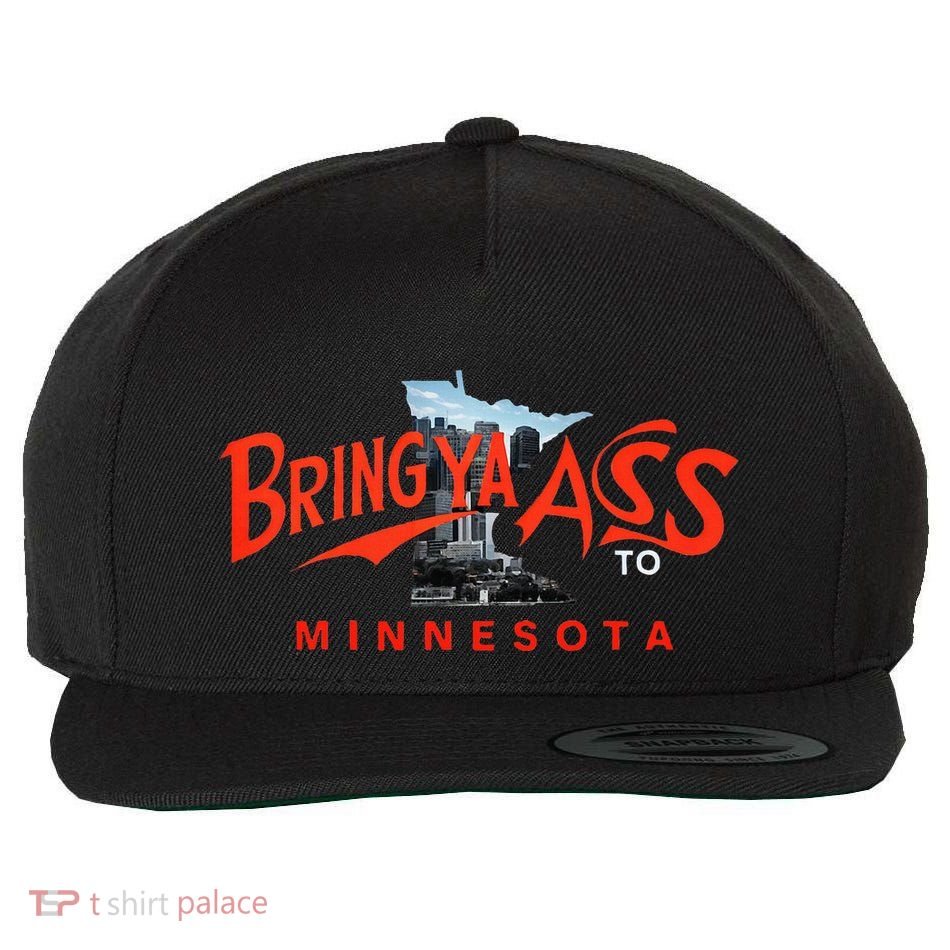 Bring Ya Ass To Minnesota Wool Snapback Cap