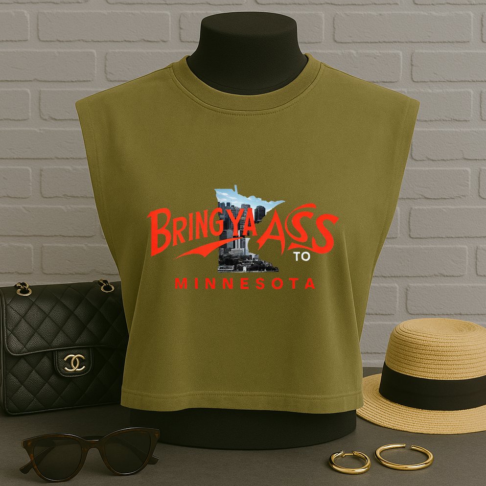 Bring Ya Ass To Minnesota Garment-Dyed Women's Muscle Tee