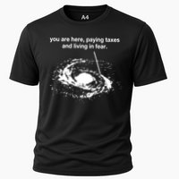Bricksnpapers You Are Here Paying Taxes And Living In Fear Cooling Performance Crew T-Shirt