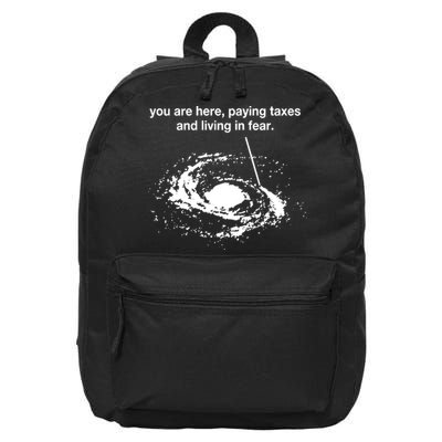 Bricksnpapers You Are Here Paying Taxes And Living In Fear 16 in Basic Backpack