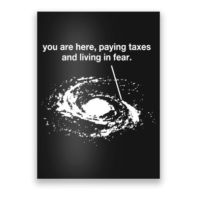 Bricksnpapers You Are Here Paying Taxes And Living In Fear Poster