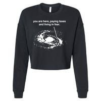 Bricksnpapers You Are Here Paying Taxes And Living In Fear Cropped Pullover Crew
