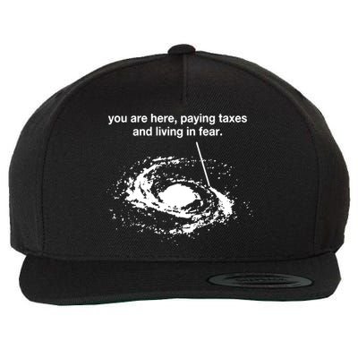 Bricksnpapers You Are Here Paying Taxes And Living In Fear Wool Snapback Cap