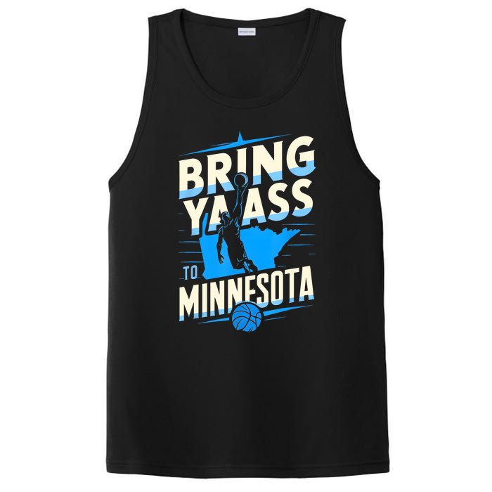 Bring Ya Ass To Minnesota Bring Ya Ass Funny Design PosiCharge Competitor Tank