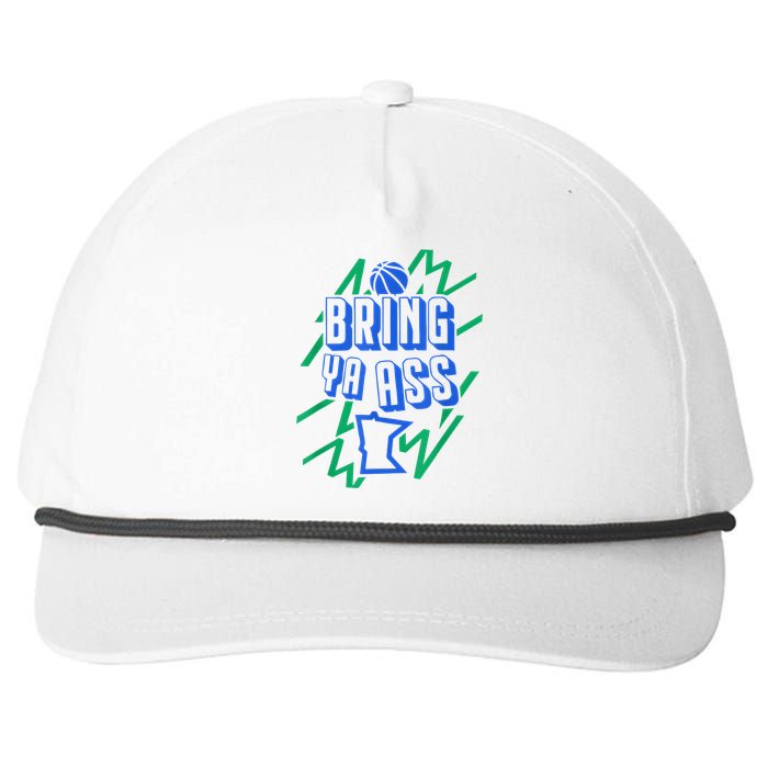 Bring Ya Ass To Minnesota Snapback Five-Panel Rope Hat