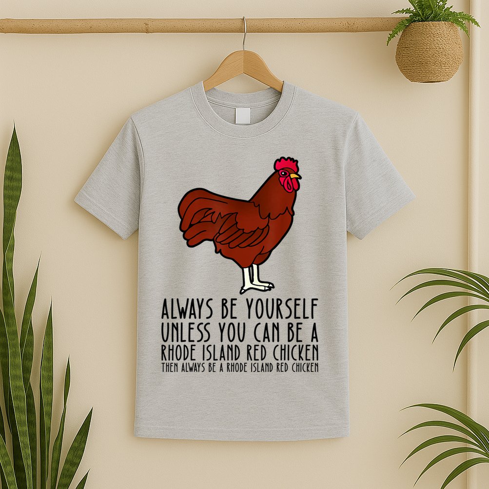 Be Yourself Always And Be A Rhode Island Red Chicken T-Shirt