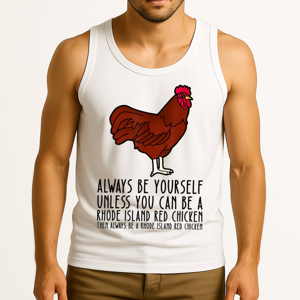Be Yourself Always And Be A Rhode Island Red Chicken Tank Top