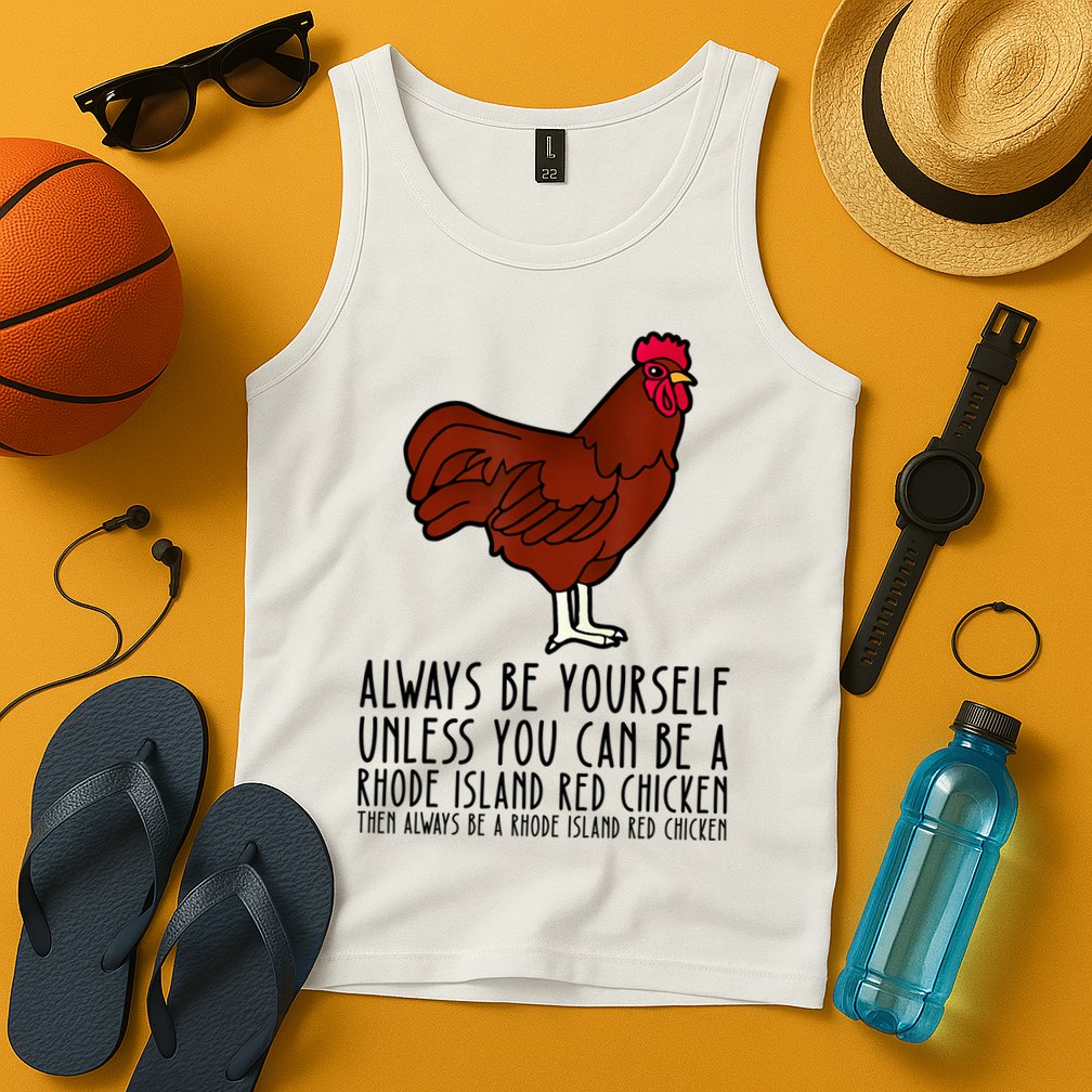 Be Yourself Always And Be A Rhode Island Red Chicken Tank Top