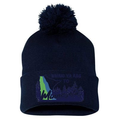 Bring Ya Ass To Minnesota Pom Pom 12in Knit Beanie