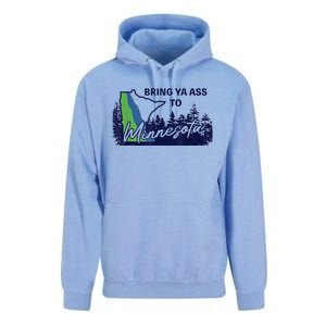 Bring Ya Ass To Minnesota Unisex Surf Hoodie