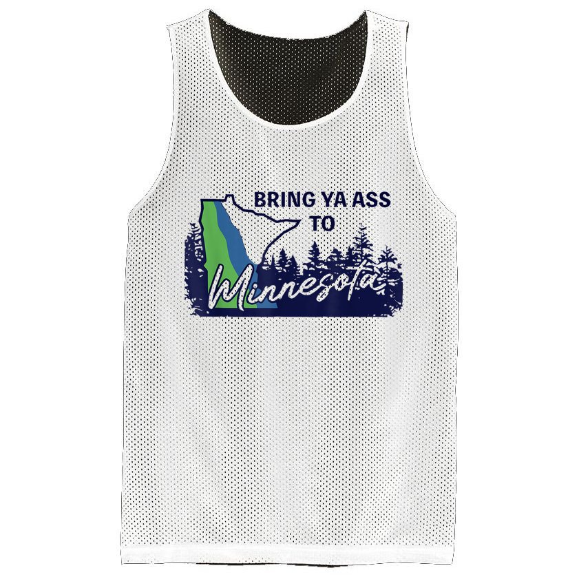 Bring Ya Ass To Minnesota Mesh Reversible Basketball Jersey Tank