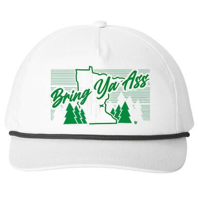 Bring Ya Ass Minnesota Basketball Snapback Five-Panel Rope Hat