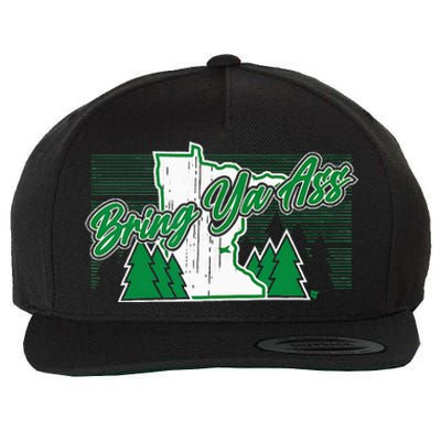 Bring Ya Ass Minnesota Basketball Wool Snapback Cap