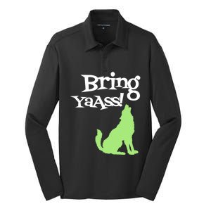 Bring Ya Ass Funny Gift Silk Touch Performance Long Sleeve Polo