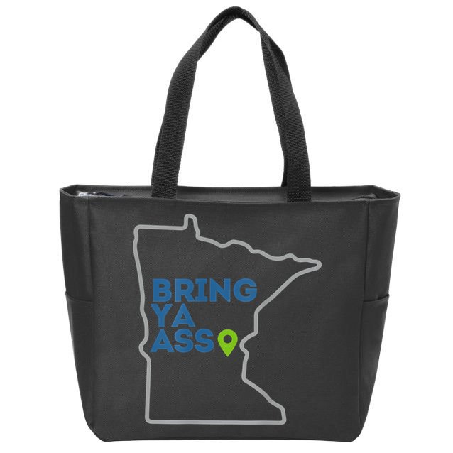 Bring Ya Ass To Minnesota Mn Zip Tote Bag