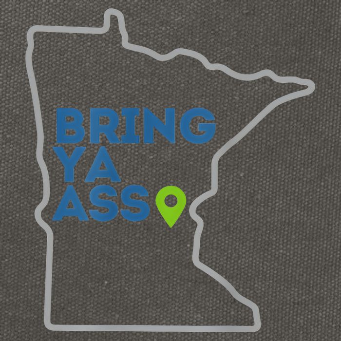 Bring Ya Ass To Minnesota Mn Cotton Canvas Backpack
