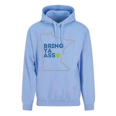 Bring Ya Ass To Minnesota Mn Unisex Surf Hoodie