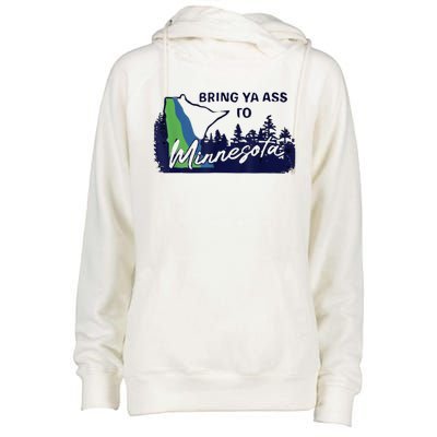 Bring Ya Assro Mirresota Womens Funnel Neck Pullover Hood